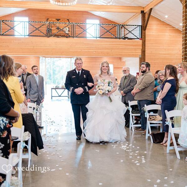 Indoors in the Barn: Processional with the loft above