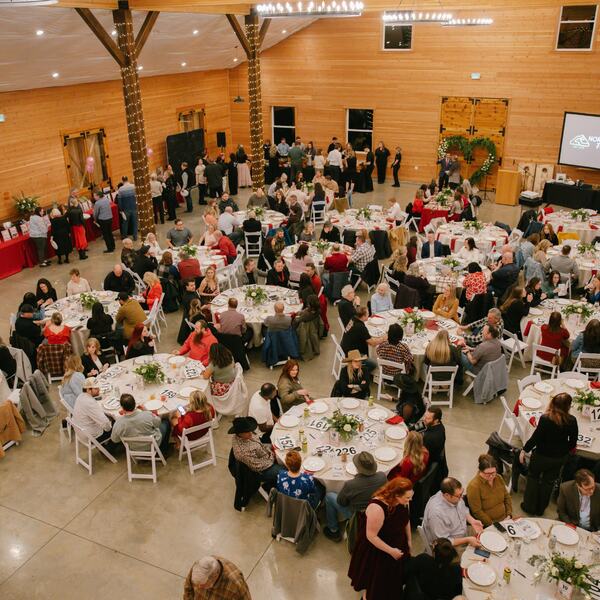 Northwest Trek Foundation Auction & Fundraiser dinner from the loft
