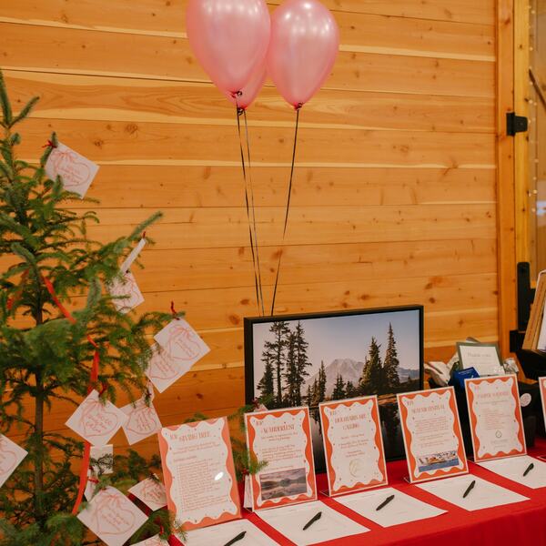 Giving Tree and silent auction packages