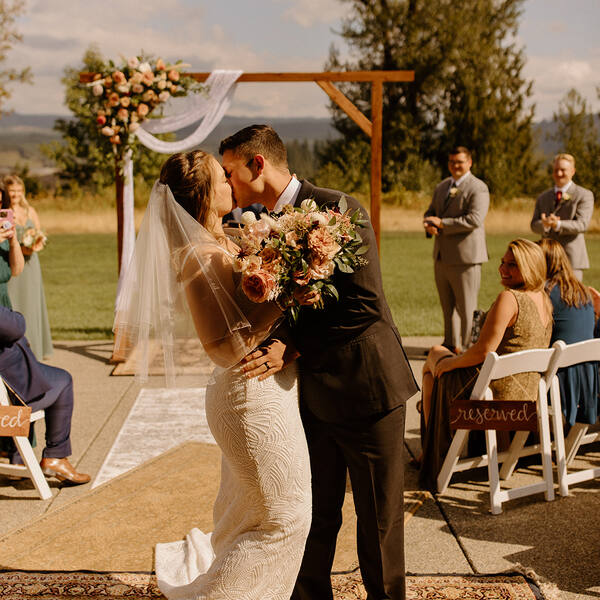 The Open Patio: First kiss with a vintage rug aisle